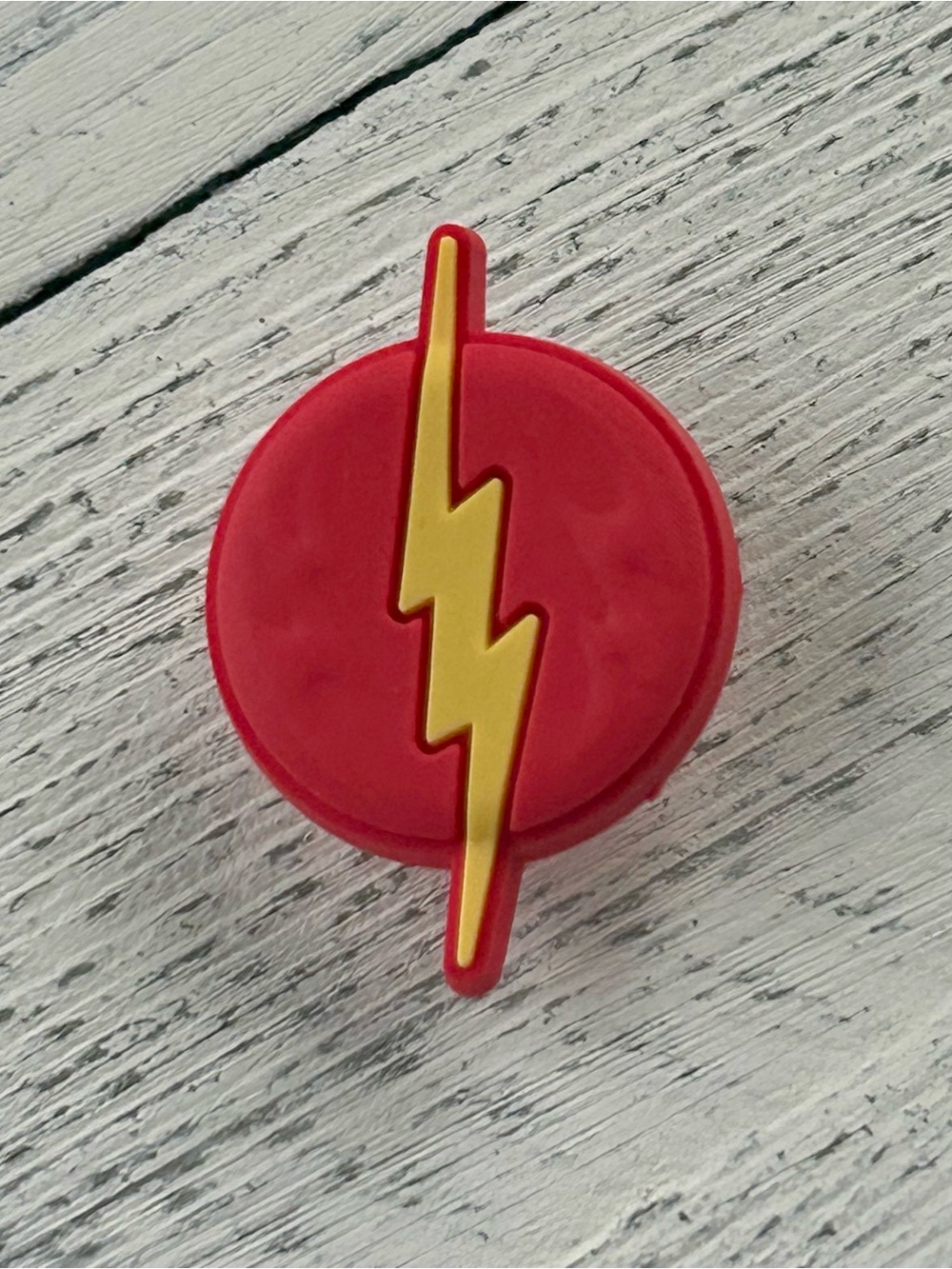 (5/$15) Flash Logo Inspired Croc Shoe Charm - Unbranded